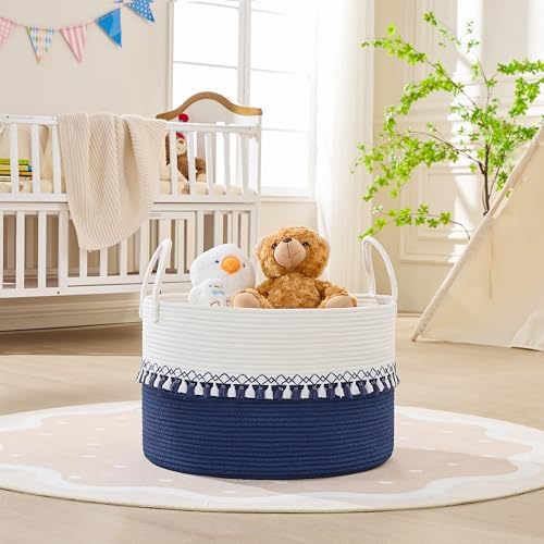 KAKAMAY Large Blanket Basket - Image 2