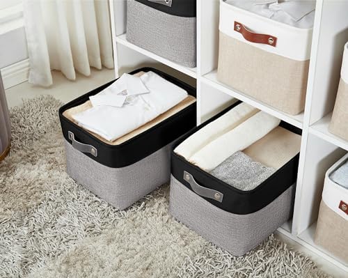 DECOMOMO Storage Bins, Extra Large Fabric Storage Baskets - Image 2