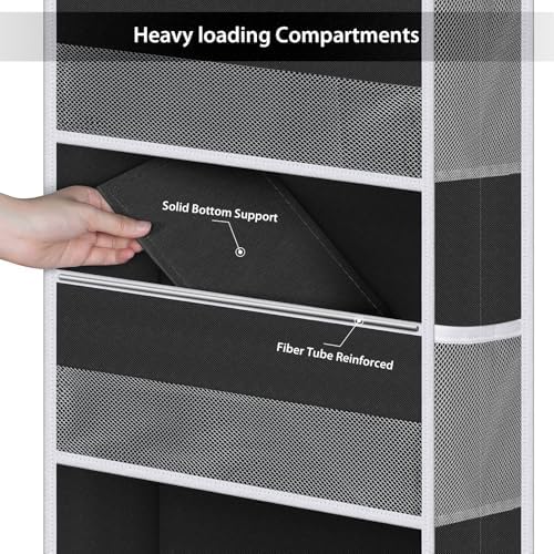 Univivi Fabric Over Door Hanging Organizer - Image 5