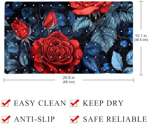 Shower Mat Non Slip 26.8 x 15.1 Inches, Non Slip Bath Mat - Image 3
