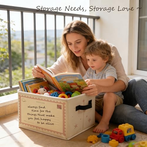 Trendy Pink Inspirational Storage Bins Box - Image 3