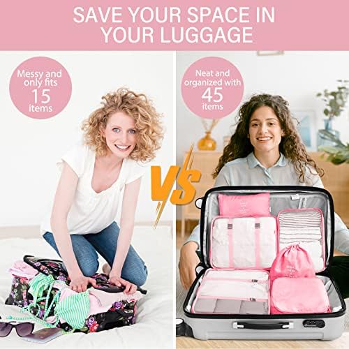 KPX 8 Set Packing Cubes for Travel, Luggage Packing Organizers Accessories - Image 5