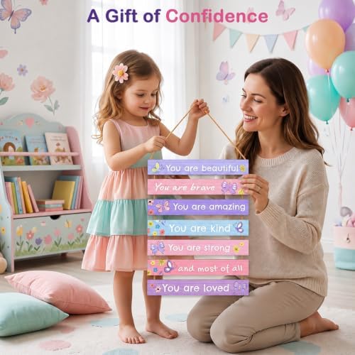 Girls Room Decor Colorful Inspirational Wall Plaque Set - Image 4