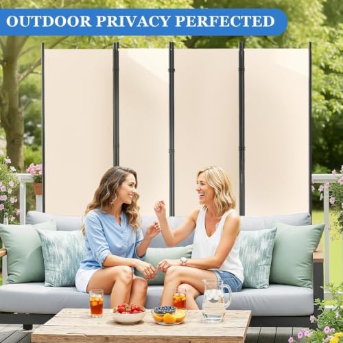 SUNALLY Room Divider Privacy Screens, 6 Panels Dividers - Image 6