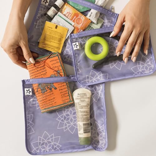 Tiny Twinkle Diaper Bag Organizing Pouches|3 Pack Mess-Proof Clear Front Travel - Image 3