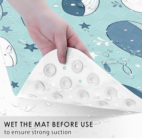 Bathtub Shower Mat 40X16 Inch, for Toddler, Ocean Star - Image 7