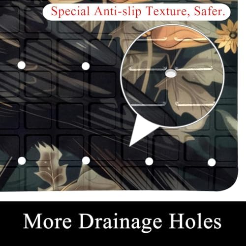 Shower Mat Bathtub Mat, 26.8x15.1 inch, Non-Slip Bath Mat - Image 2