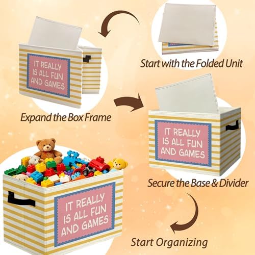 Playroom Positive Uplifting Storage Bins Box - Image 6