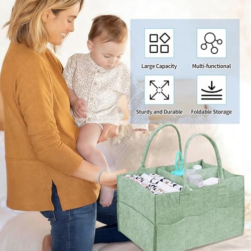 2 Pack Diaper Caddy Organizer, Portable Baby Caddy Organizer - Image 6
