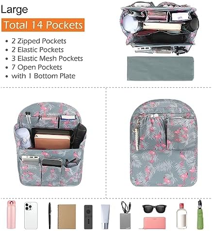 Surblue Backpack Organizer Insert Liner Hanging Travel Rucksack Purse and - Image 3