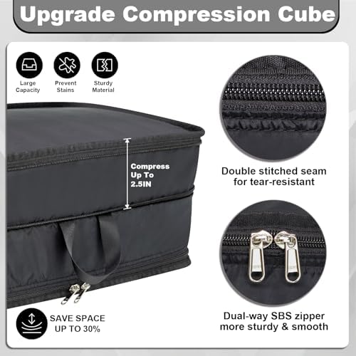 Packing Cubes for Travel Packing Organizers Compression Travel Cubes - Image 2