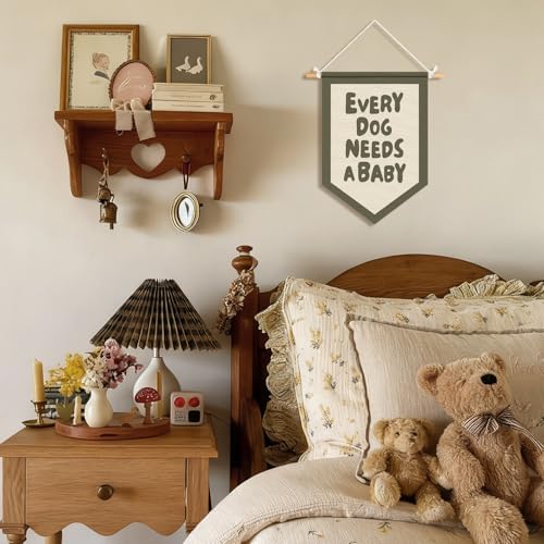 Baby Shower Decor, Every Dog Needs a Baby Wall Pennants Banners - Image 2