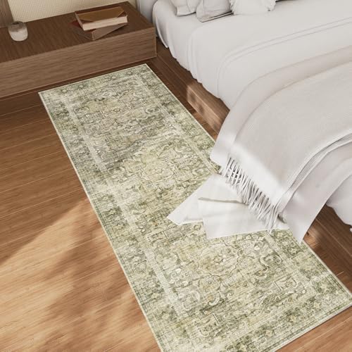 Hallway Runner Rug Non Slip: 2'6"x8' Washable Kitchen Rugs Carpet Runner - Image 2