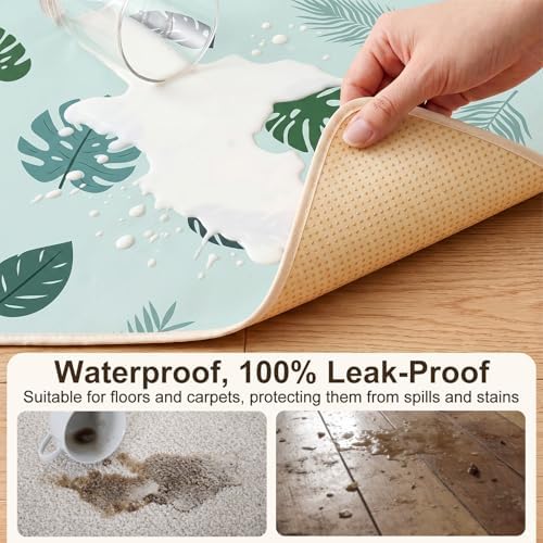 Basumee Splat Mat for Under High Chair, Waterproof & Mess-Proof Floor Mat - Image 2