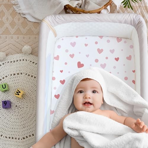 4 Pack Bedside Bassinet Sheets - Image 3