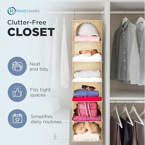 Handy Laundry Hanging Closet Organizer - Image 3