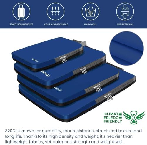 BAGAIL 4 Set/6 Set/8 Set Compression Packing Cubes Travel Accessories - Image 6