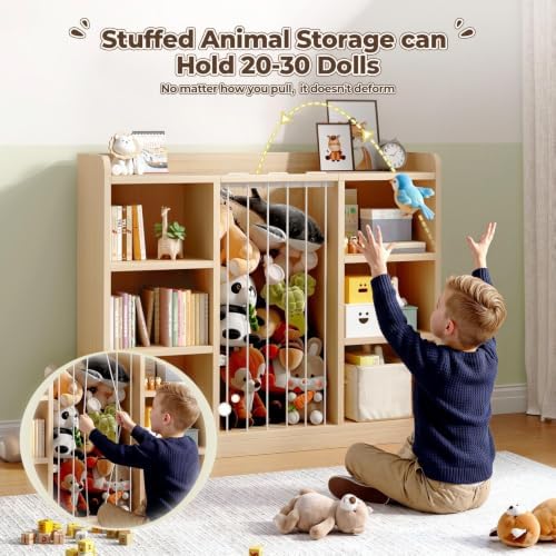 Toy Storage Organizer with 6 Cube, Stuffed Animal Storage - Image 3