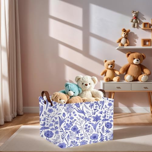 Chinoiserie Rectangle Storage Basket - Image 5