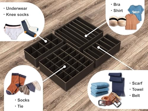 Simple Houseware 4-Pack Drawer Organizer Set - Image 4