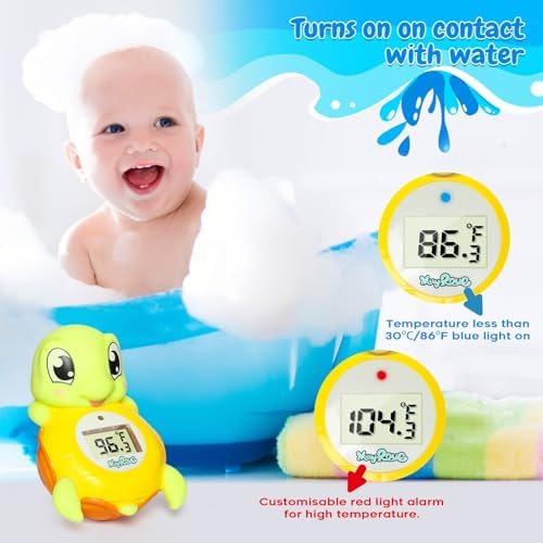 Backstroke Sea Turtle Baby Bath Thermometer, The Infant Baby Bath Floating Toy - Image 2
