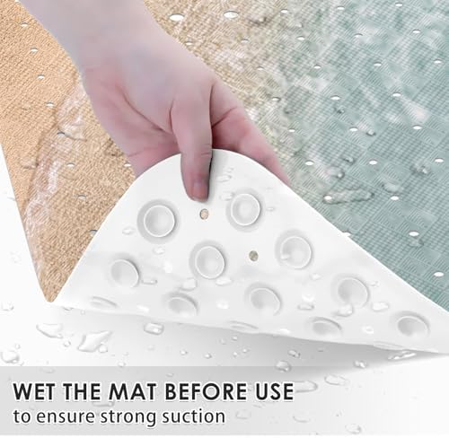 Bathtub Shower Mat 40X16 Inch, for Toddler, Ocean Sea - Image 5