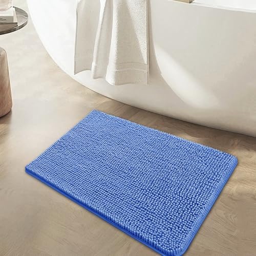 BOANKODU Bathroom Rugs 32x20, Extra Soft Absorbent Chenille Bath Rugs, PVC - Image 3