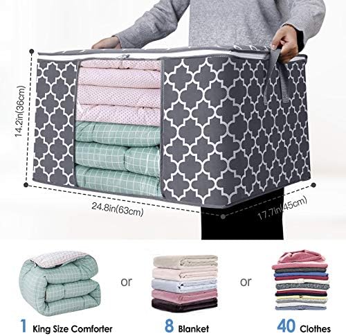 Storage Bags 100L 2Pack Clothes Organization and Storage Containers - Image 2