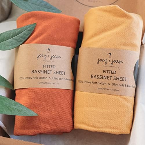 Joey + Joan Bedside Sleeper Bassinet Fitted Sheets 33x20 by JoeyJoan