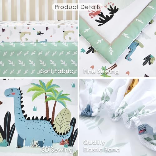 3-Piece Crib Bedding Set for Boys Girls - Image 5