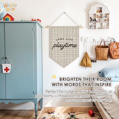 Playroom Decor, Boys Toddler Boy Room Decor, Long Live Playtime Wall Hanging - Image 3