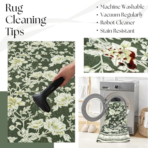 BILEEHOME Olive Green Area Rugs - Image 5