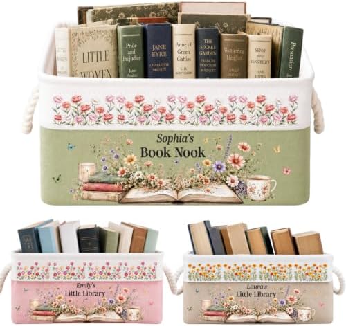 Custom Book Storage Basket by LASFOUR