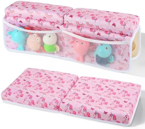 Baby Bath Kneeler and Elbow Rest Pad Set, 1.5" Thick Baby Bath Kneeler Pads by SKEFOLI