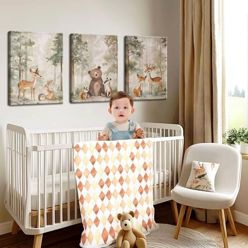 Nursery Canvas Wall Art Set of 3 - Image 2