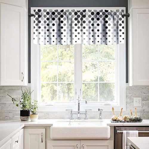 Abstract Geometric Valance Curtain - Image 3