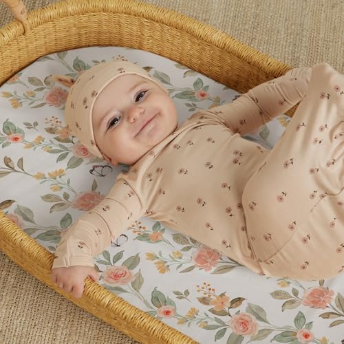 Stretch Fitted Bassinet Sheet Set BROLEX 2 Pack Cradle Sheets - Image 7