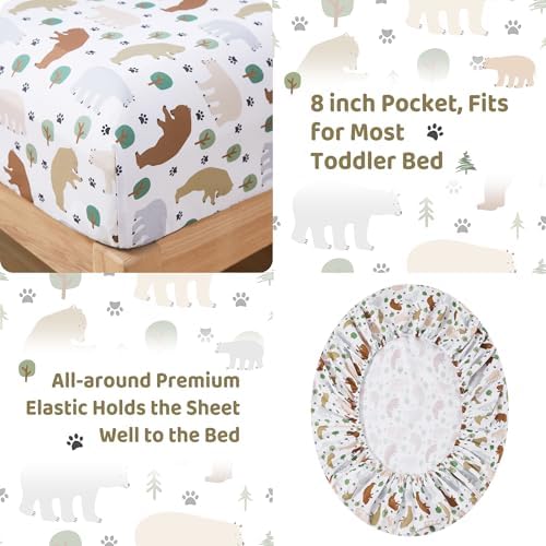 lasoftan Toddler Bedding Set, Toddler Bed Comforter Sets - Image 3