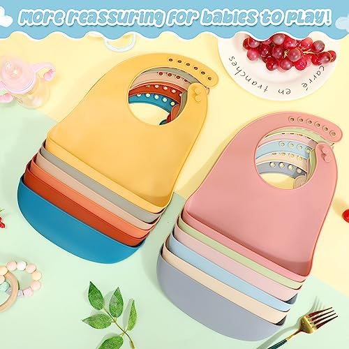Mepase Silicone Bibs for Baby Waterproof Silicone Bib - Image 4