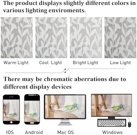Lecloud Leia Sheer Ivory Window Curtains - Image 5