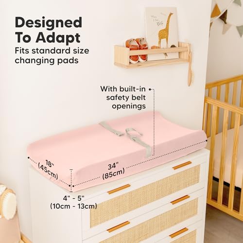 2-Pack Baby Changing Pad Cover for Girl - Image 4