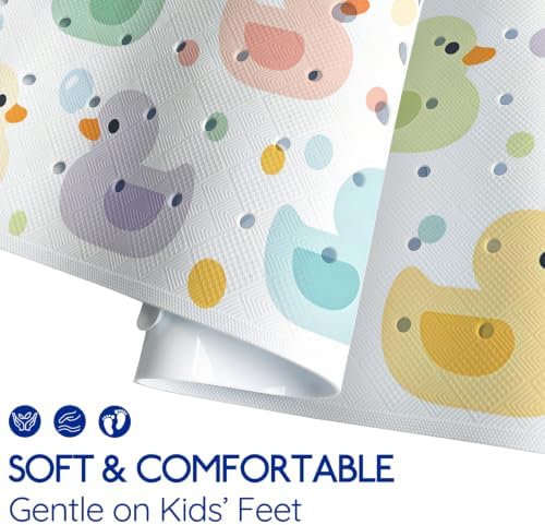 Kids Bathtub Mat Non Slip, 40 x 16 Inch Tub Mat - Image 4