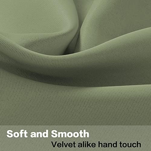 H.VERSAILTEX Blackout Kitchen Sage Green Curtain Valances, Short Window Valance - Image 5