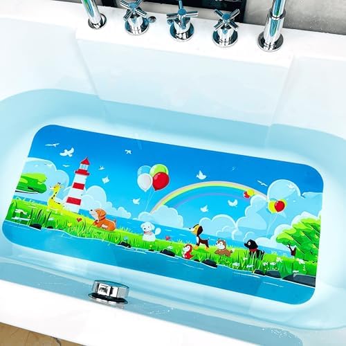 BEEHOMEE Kids Bath Mat for Tub, Non-Slip Toddler Bathtub Mat by BEEHOMEE