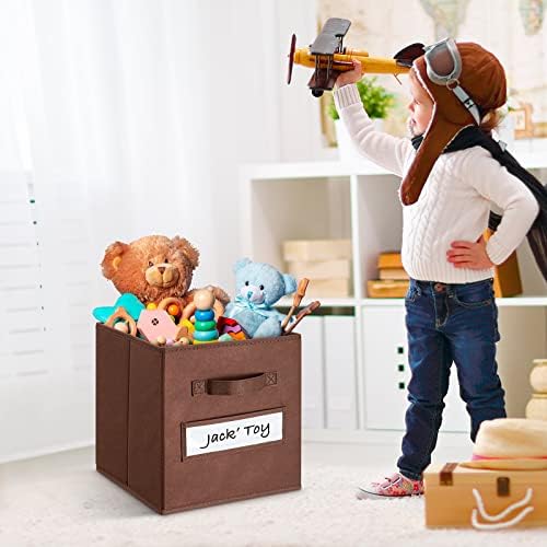 11 Inch Storage Cube, Storage bin, cube storage Foldable Fabric Cube Storage - Image 5