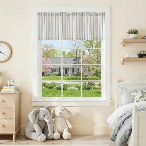 jinchan Linen Stripe Kitchen Valances - Image 3