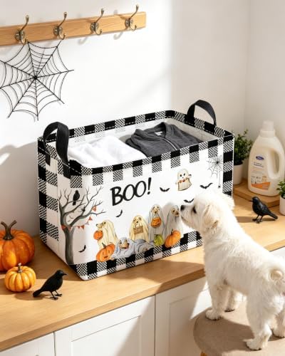 Essme Rectangular Dog Helloween Basket, Kids Storage Bins Organizer - Image 3