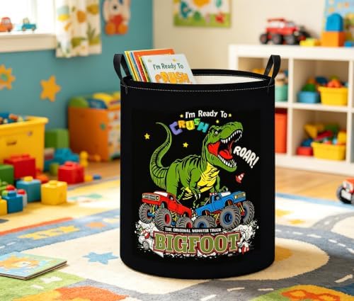 Baby Laundry Basket Baby Nursery Hamper Kids Laundry Basket Toy Storage Bin - Image 4