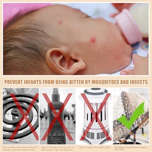 Baby Mosquito Net for Stroller Durable Protection Bug Netting Mesh Cover - Image 6