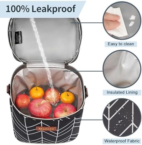 Mancro Breastmilk Cooler Bag Travel, Insulated Baby Bottle Bag - Image 5